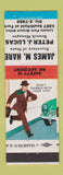 Matchbook Cover - James Hare Secretary of State Lincoln Park MI