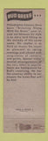 Matchbook Cover - WPEN Radio Philadelphia PA Bud Brees WEAR