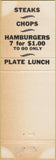 Matchbook Cover - Bill's Cafe Pueblo CO