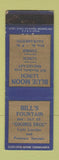 Matchbook Cover - Bill's Fountain Blue Moon Lunch Sacramento CA WEAR