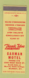 Matchbook Cover - Carman Motel Murray KY low phone #