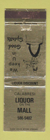 Matchbook Cover - Calabresi Liquor WEAR