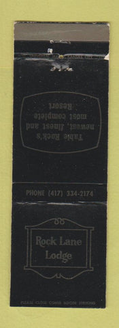 Matchbook Cover - Rock Lane Lodge Resort Branson MO WEAR