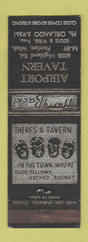 Matchbook Cover - Airport Tavern Pontiac MI