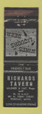 Matchbook Cover - Richards Tavern Pontiac MI WEAR