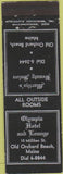 Matchbook Cover - Olympia Hotel Old Orchard Beach ME Merchants