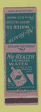 Matchbook Cover - Nu Health Drinking Water Wichita Falls TX