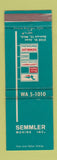 Matchbook Cover - Semmler Marine Johnson Boat Motors Detroit MI