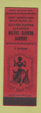 Matchbook Cover - Sharpe Beaute Salon Oak Harbor OH low phone # girlie