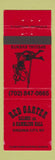 Matchbook Cover - Red Garter Saloon Casino Virgina City VA girlie