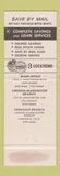 Matchbook Cover - Hawthorne Savings and Loan CA girlie