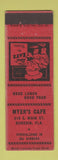 Matchbook Cover - Myer's Cafe Dunedin FL WEAR