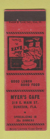 Matchbook Cover - Myer's Cafe Dunedin FL WEAR