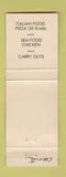 Matchbook Cover - Genii's Restaurant East Tawas MI WEAR ORANGE