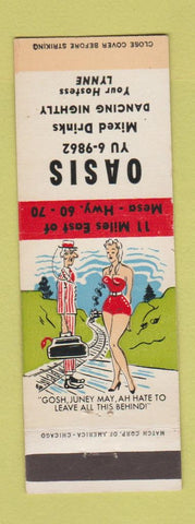 Matchbook Cover - Oasis Bar Mesa AZ hillbillyX