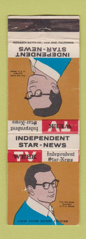 Matchbook Cover - Independent Star News Pasadena CA WEAR TV Week