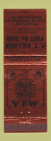 Matchbook Cover - VFW PT Hallinan Post Blue Island IL