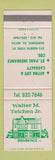 Matchbook Cover - Walter Teichen Insurance Elmhurst IL WEAR