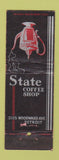 Matchbook Cover - State Coffee Shop Detroit MI WEAR