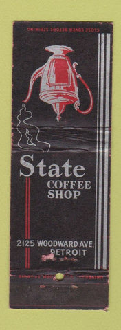 Matchbook Cover - State Coffee Shop Detroit MI WEAR