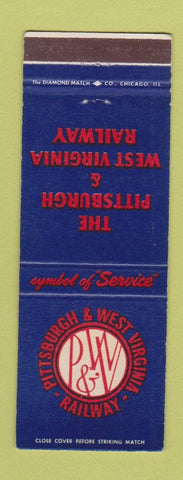 Matchbook Cover - Pittsburgh and West Virginia Railway Railroad