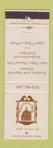 Matchbook Cover - Pine Cheese Mart Pine Island MN