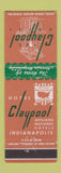 Matchbook Cover - Claypool Hotel Indianapolis IN