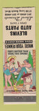 Matchbook Cover - Blevis Auto Parts Long Beach CA hillbilly