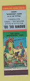 Matchbook Cover - Brown Oil Company New Lebanon OH hillybilly