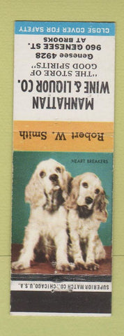 Matchbook Cover - Manhattan Wine and Liquor Rochester NY