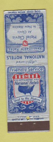 Matchbook Cover - Hotel Clovis NM