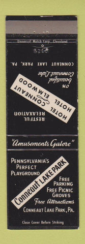 Matchbook Cover - Conneaut Lake Park PA
