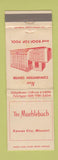 Matchbook Cover - Muehlebach Hotel Kansas City MO WEAR