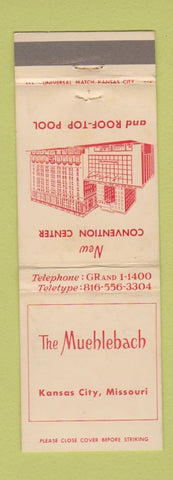 Matchbook Cover - Muehlebach Hotel Kansas City MO WEAR
