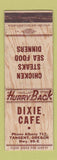 Matchbook Cover - Dixie Cafe Tangent OR WEAR