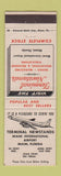 Matchbook Cover - Miami FL International Airport News Stands