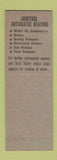 Matchbook Cover - Janitrol Heaters Love Coal New Castle PA