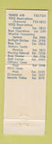 Matchbook Cover - Tinker Air Force Base Oklahoma City OK
