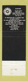 Matchbook Cover - Schine Inn Chicopee MA