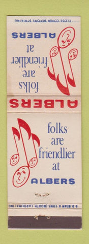 Matchbook Cover - Albers Stores Atlanta GA WEAR