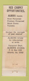 Matchbook Cover - Albers Stores Atlanta GA WEAR