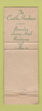 Matchbook Cover - Castle Rendezvous Bermuda WORN