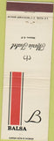 Matchbook Cover - Balsa Maria Isabel Mexico DF