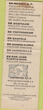 Matchbook Cover - Balsa Maria Isabel Mexico DF