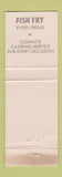 Matchbook Cover - B Line Restaurant Niles MI