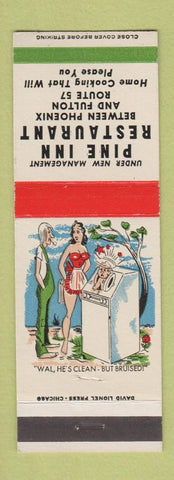 Matchbook Cover - Pine Inn Restaurant Phoenix Fulton NY hillbilly