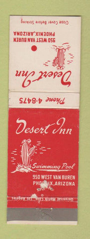 Matchbook Cover - Desert Inn Phoenix AZ WEAR