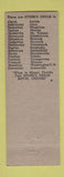 Matchbook Cover - Stone's Grills OH CHAIN