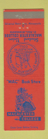 Matchbook Cover - Macalester College St Paul MN