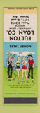 Matchbook Cover - Fulton Loan Company Selma AL hillbilly